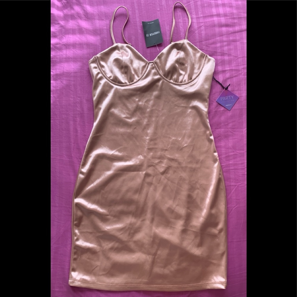 Forever 21 Blush Satin Dress 👗